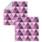 Triangle Quilt in Purple