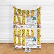 Super Easy Girl's Trumpet Skirt Pattern - Quilting weight only Yellow/Orange