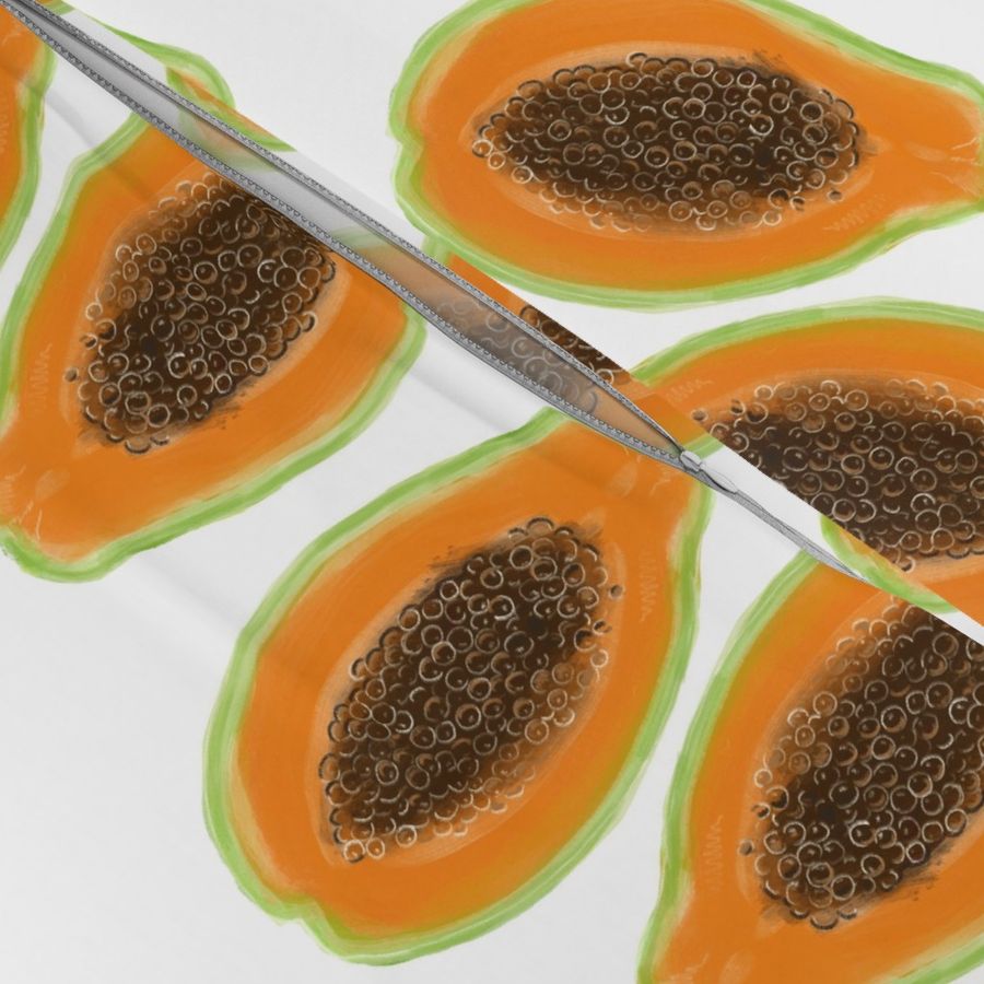 Sliced Papaya 