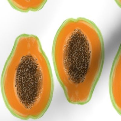 Sliced Papaya 