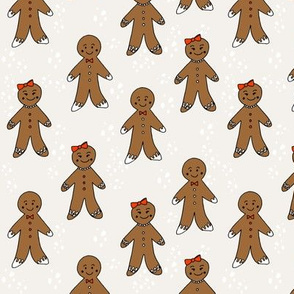 gingerbread cookies christmas fabric holiday foods cute neutral