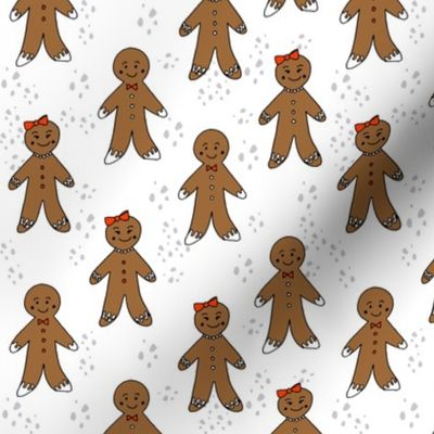 gingerbread cookies christmas fabric holiday foods cute white