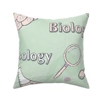 Green and Pink Biology Large Print