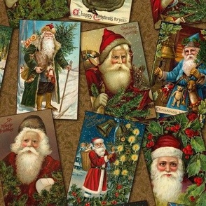 Vintage Santa Print