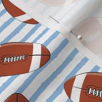 college football (blue stripes)