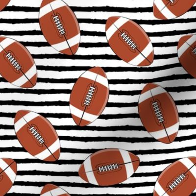 college football (black stripes)