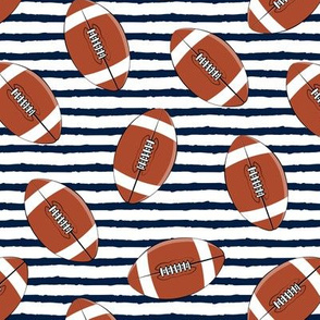 college football (navy stripes)