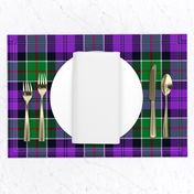 Colquhoun 1810 tartan variant, 6" modern green/purple, Wilson's of Bannockburn