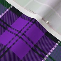 Colquhoun 1810 tartan variant, 6" modern green/purple, Wilson's of Bannockburn