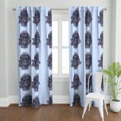 Gorilla on Blue for Pillow