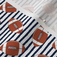 (small scale) college football (navy stripes)
