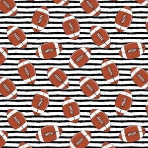 (small scale) college football (black stripes)