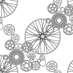 Beautiful bicycle parts - FQ - white