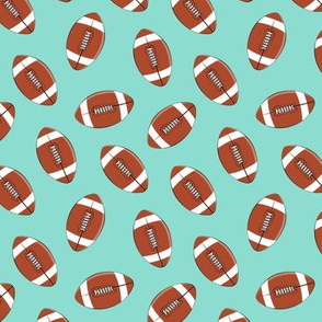 (small scale) college football - aqua