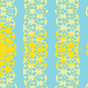 garland turquise yellow