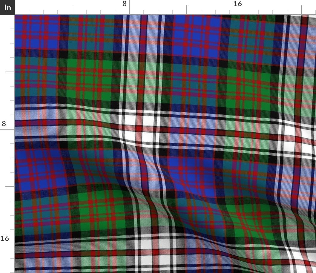 MacDonald dress tartan #2, c.1822, 10" modern