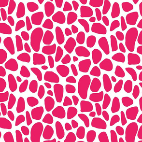 Mosaic Tile Hot Pink Upholstery Fabric