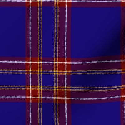 Inverness hunting / Duke of York tartan, 6" royal blue, 1930