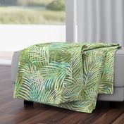 Batik Palms Olive Aqua 150L