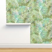 Batik Palms Olive Aqua 150L