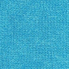 Bright blue faux knit