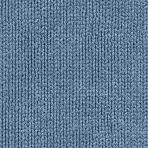 denim blue faux knit