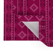 Stripe Rug in Raspberry