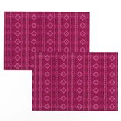 Stripe Rug in Raspberry