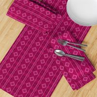 Stripe Rug in Raspberry