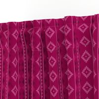 Stripe Rug in Raspberry