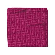 Stripe Rug in Raspberry