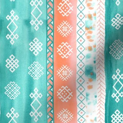 Baltic Bohemian Gypsy Coral Teal