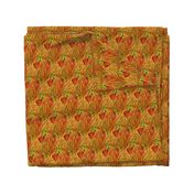 ANTIQUE TULIP FIELD DIAGONAL MARIGOLD