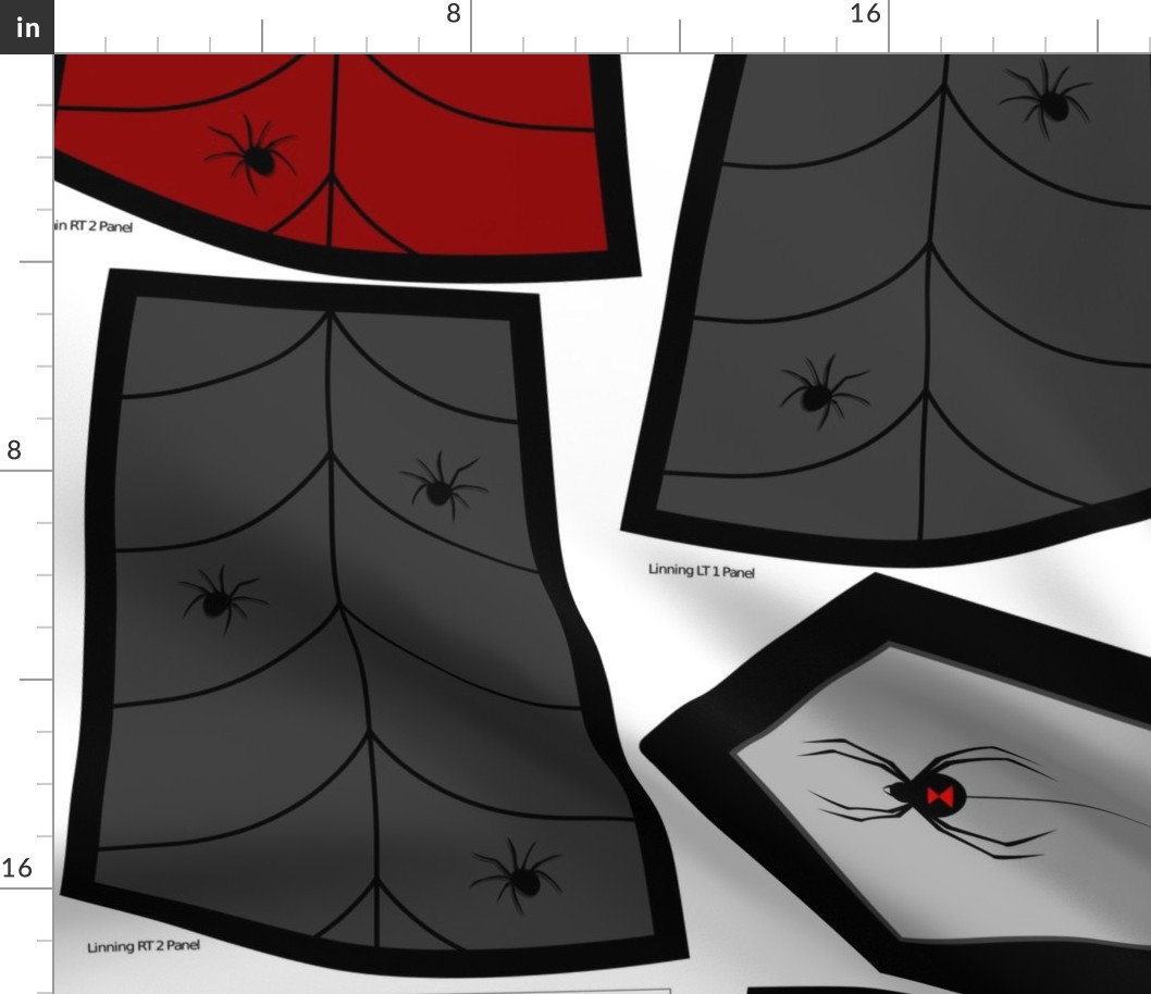 Reversible Spider Skirt Cut and Sew Pattern