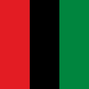 Red, Black, Green Vertical Pan African Flag (Large Repeat)