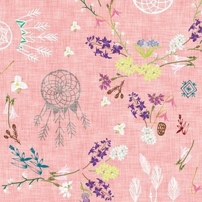 Wildflower dreams (pink linen)