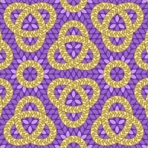 06695102 : corn braid love knot : violet