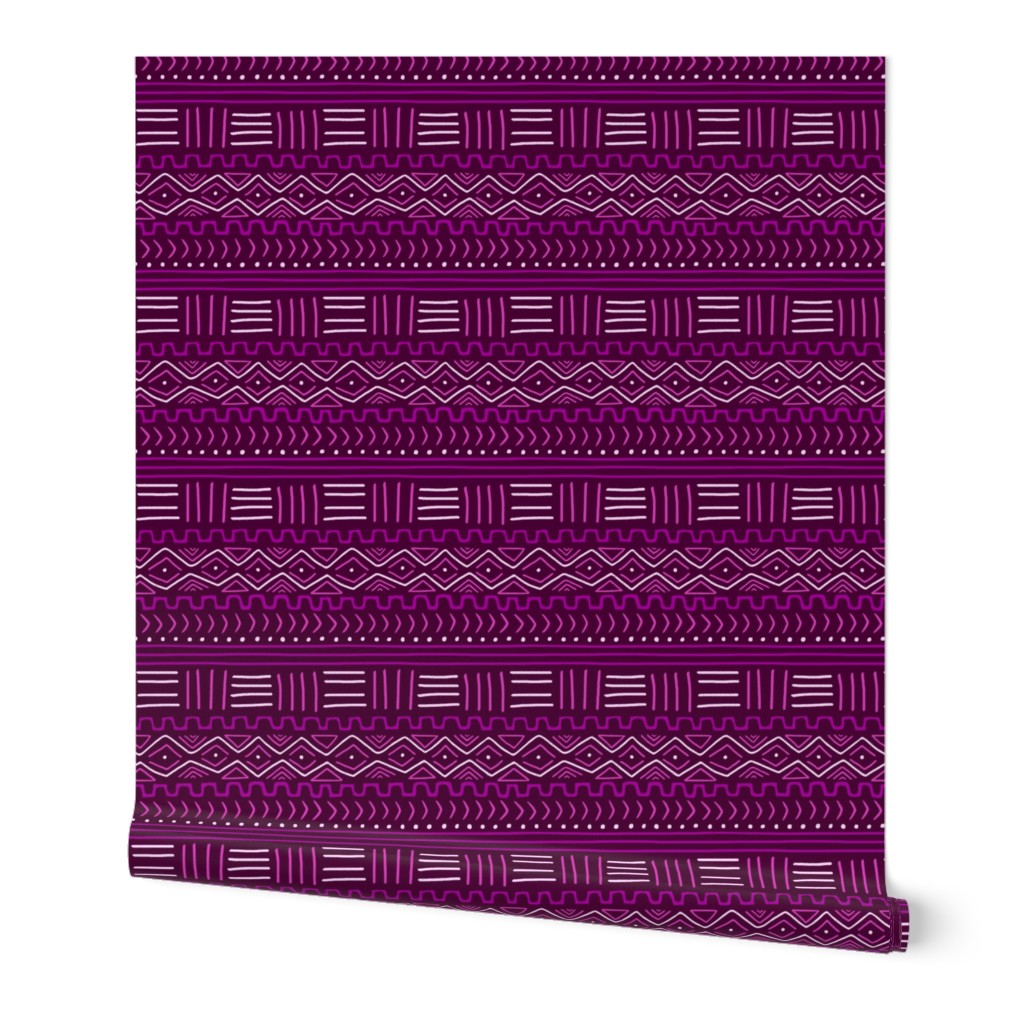 Mudcloth in Purple & Pink