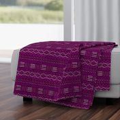 Mudcloth in Purple & Pink