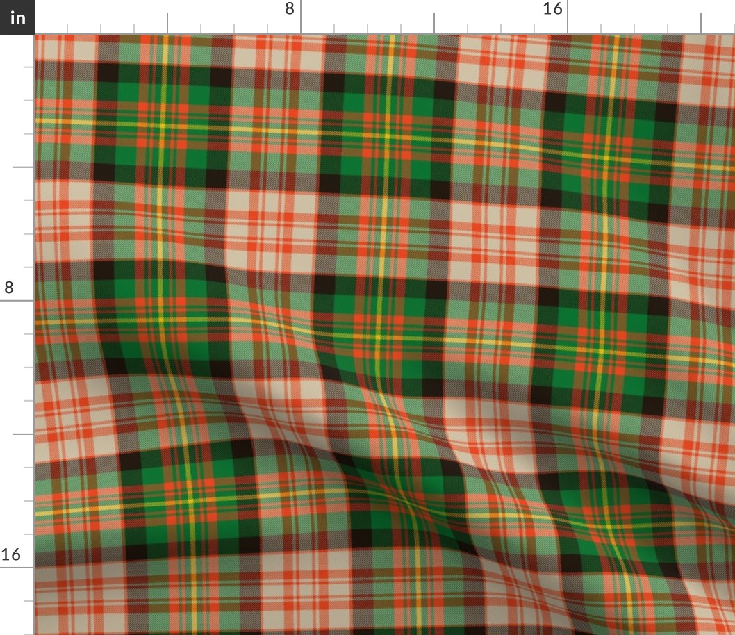 Carnegie dress tartan, 6" ancient colors