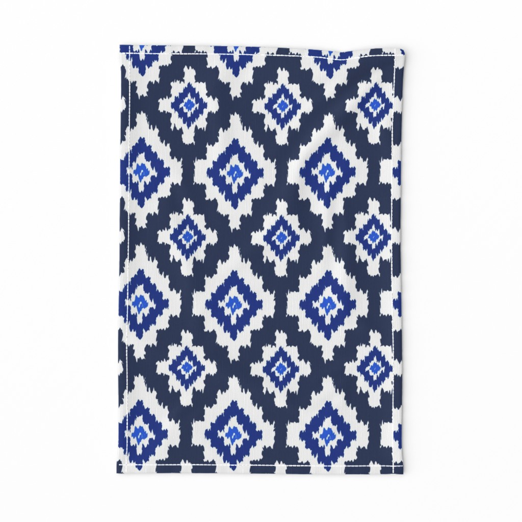 Boho Ikat in Navy