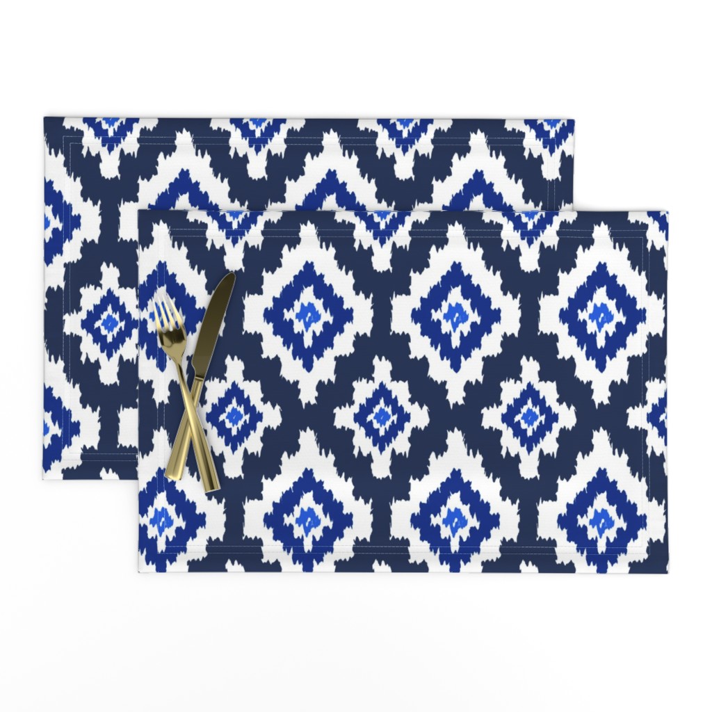 Boho Ikat in Navy