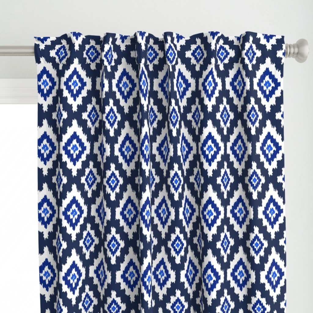 Boho Ikat in Navy