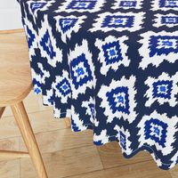 Boho Ikat in Navy