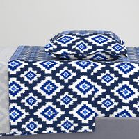 Boho Ikat in Navy