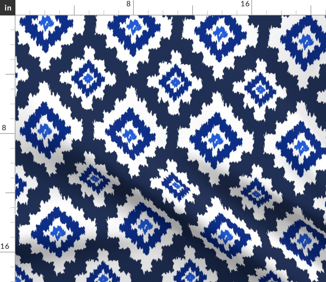 Boho Ikat in Navy