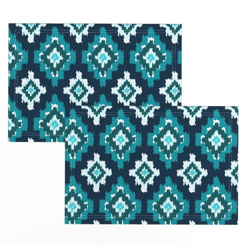 Boho Ikat in Shades of Blue