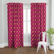 Boho Ikat in Fiery Pink