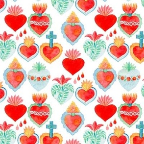 Sacred Hearts Fabric, Wallpaper and Home Decor | Spoonflower