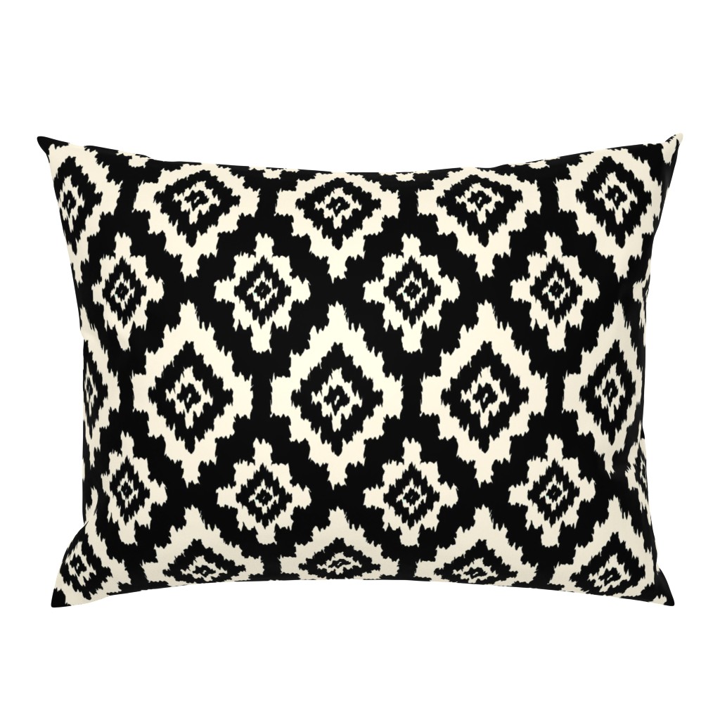 Boho Ikat in Black & Cream